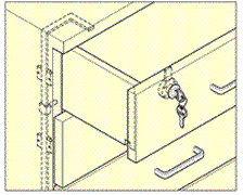 全段ロック錠