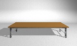 ローテーブル-MDF4割