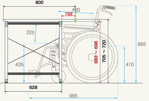 車椅子の図